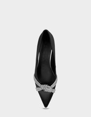 Women's Pump in Black Satin