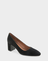 Women's Pump in Black Suede