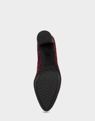 Women's Pump in Fig Suede