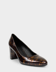 Women's Pump in Tortoise Patent