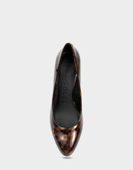 Women's Pump in Tortoise Patent