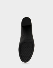 Ebel Black Genuine Leather Mid Heel Pump