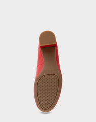 Ebel Racing Red Leather Mid Heel Pump