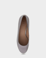 Ebel Gunmetal Metallic Genuine Leather Mid Heel Pump