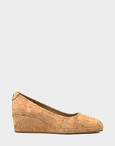 Women's Dress Wedge in Natural Cork