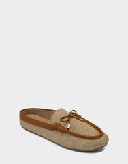Women's Mule in Natural Linen