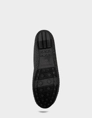 Women's Mule in Black Basket Raffia