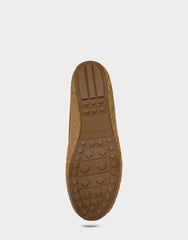 Women's Mule in Tan Basket Raffia