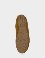 Women's Loafer Mule in Tobacco Faux Suede/Shearling