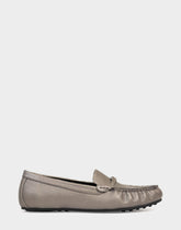 Women's Driver in Gunmetal Faux Leather