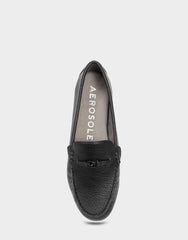 Women's Driver in Black Faux Leather