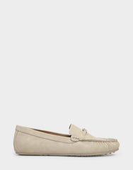 Women's Driver in Stone Faux Nubuck