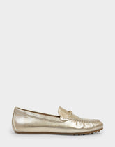 Women's Driver in Soft Gold Faux Leather
