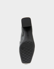 Women's Heeled Loafer in Black Patent
