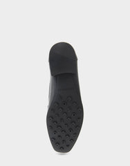 Women's Tailored Loafer in Black Embossed Croco