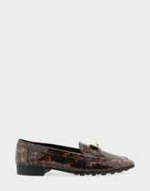 Women's Tailored Loafer in Tortoise Patent