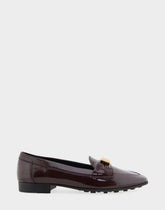 Women's Tailored Loafer in Merlot Crinkle Patent