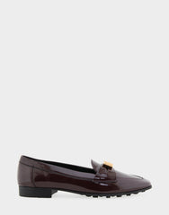 Women's Tailored Loafer in Merlot Crinkle Patent