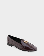 Women's Tailored Loafer in Merlot Crinkle Patent