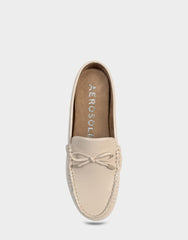 Women's Loafer Mule in Stone Crinkle Patent