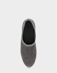Women's Loafer in Gunmetal Metallic Knit