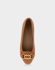 Bia Tan Genuine Leather Ornamented Flat