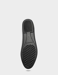 Big Bet Black Faux Leather Ballet Flat with Gold Hardware