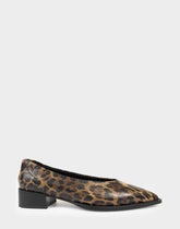 Women's Tailored Flat in Mocha Jaguar Embossed Print