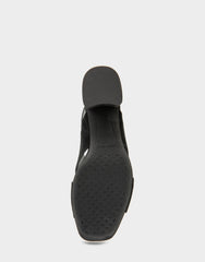 Women's Platform Sandal in Black Suede