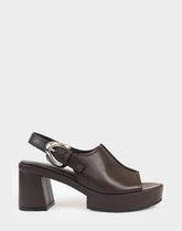 Women's Platform Sandal in Java Stretch Faux Leather
