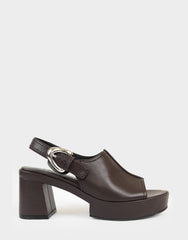Women's Platform Sandal in Java Stretch Faux Leather