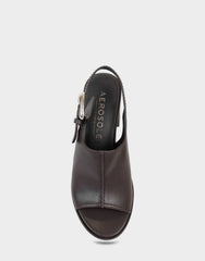 Women's Platform Sandal in Java Stretch Faux Leather