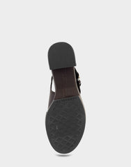 Women's Platform Sandal in Java Stretch Faux Leather