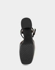 Women's Two Piece Platform in Tortoise Patent