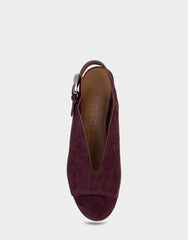 Women's Platform Sandal in Fig Suede