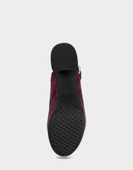 Women's Platform Sandal in Fig Suede