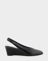 Comfortable Women's Slingback In Black Suede