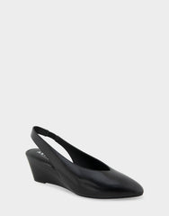 Comfortable Women's Slingback In Black Suede
