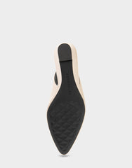 Comfortable Women's Slingback In Beige Suede
