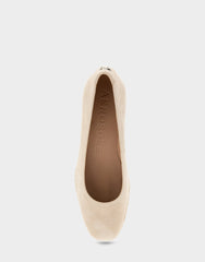 Comfortable Women's Wedge Heels in Stone Suede