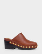 Comfortable Women's Clog In Brown Leather
