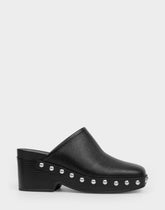 Comfortable Women's Clog In Black Leather