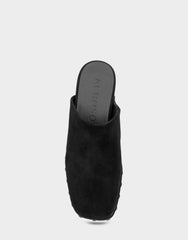 Comfortable Women's Clog In Black Suede