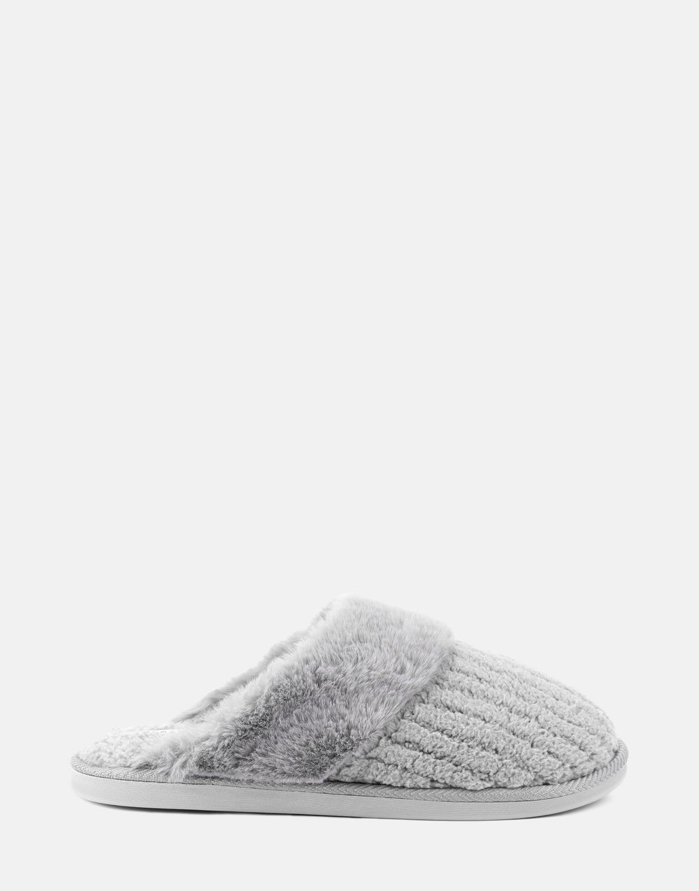 Comfortable Women's Slipper in Grey Fabric