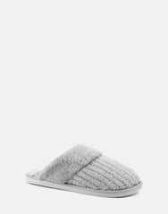 Comfortable Women's Slipper in Grey Fabric