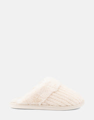 Comfortable Women's Slipper in Off White Fabric