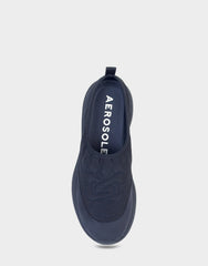 Comfortable Women's Mule Sneaker In Blue Fabric
