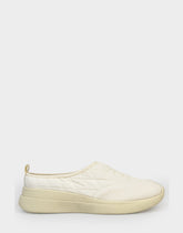 Comfortable Women's Mule Sneaker In Off White Fabric