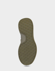 Comfortable Women's Mule Sneaker In Green Fabric