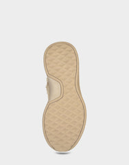 Comfortable Women's Sneaker Mule In Beige Faux Suede